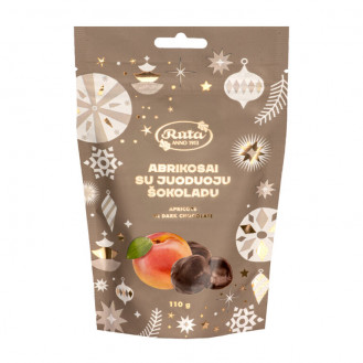 Abrikosai su juoduoju šokoladu (55 proc.) Abrikosai su juoduoju šokoladu (55 proc.)