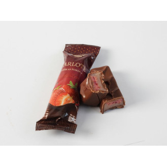 Belgiškas šokoladas su braškėmis „Šarlotė“