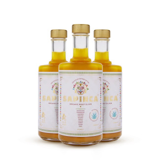 Šaknų Sapinca Organic Root Elixir, 3 Buteliai