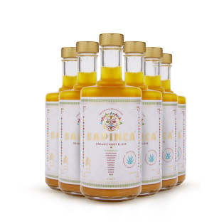 Šaknų Sapinca Organic Root Elixir, 6 Buteliai